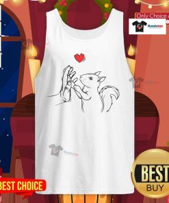 Happy squirrel love tank top featuring a playful squirrel graphic for a fun and stylish summer outfit.