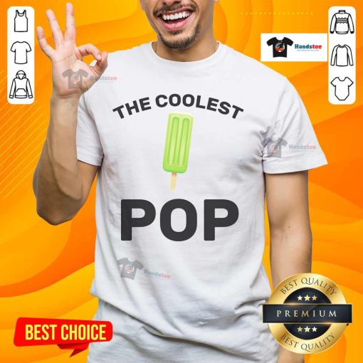 Happy The Coolest Pop T-Shirt featuring a vibrant graphic design, perfect for casual wear and pop culture enthusiasts.