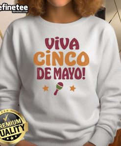 Bright and colorful Happy Viva Cinco de Mayo fiesta sweatshirt featuring festive designs and vibrant colors for celebration.