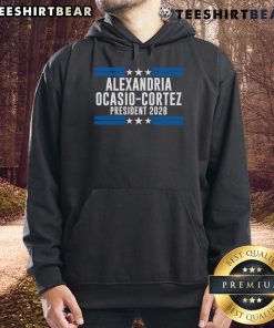 Hot Alexandria Ocasio-Cortez For President 2028 hoodie featuring bold graphic design and vibrant colors.
