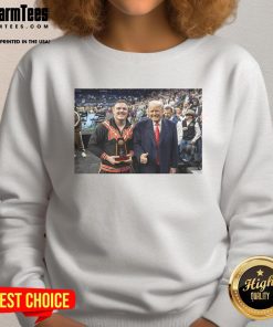 Hot Best Boss in the Business Wyatt Hendrickson sweatshirt featuring Donald Trump and USA Wrestling legend design.