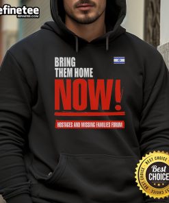 Person wearing a hoodie with the Israel flag at the Hostages and Missing Families Forum, advocating to bring them home.