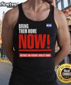 Israel flag tank top featured at the Hot Bring Them Home Now forum for hostages and missing families.
