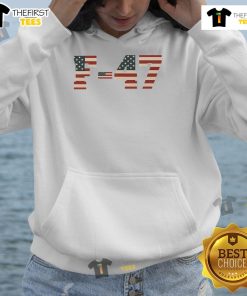 Alt Text: Hot F-47 USA Superpower Dominance hoodie featuring a stylish aircraft design for aviation enthusiasts.