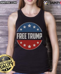 Hot free Trump supporters wearing pro-Trump tank tops at a rally, showcasing patriotism and Republican pride.