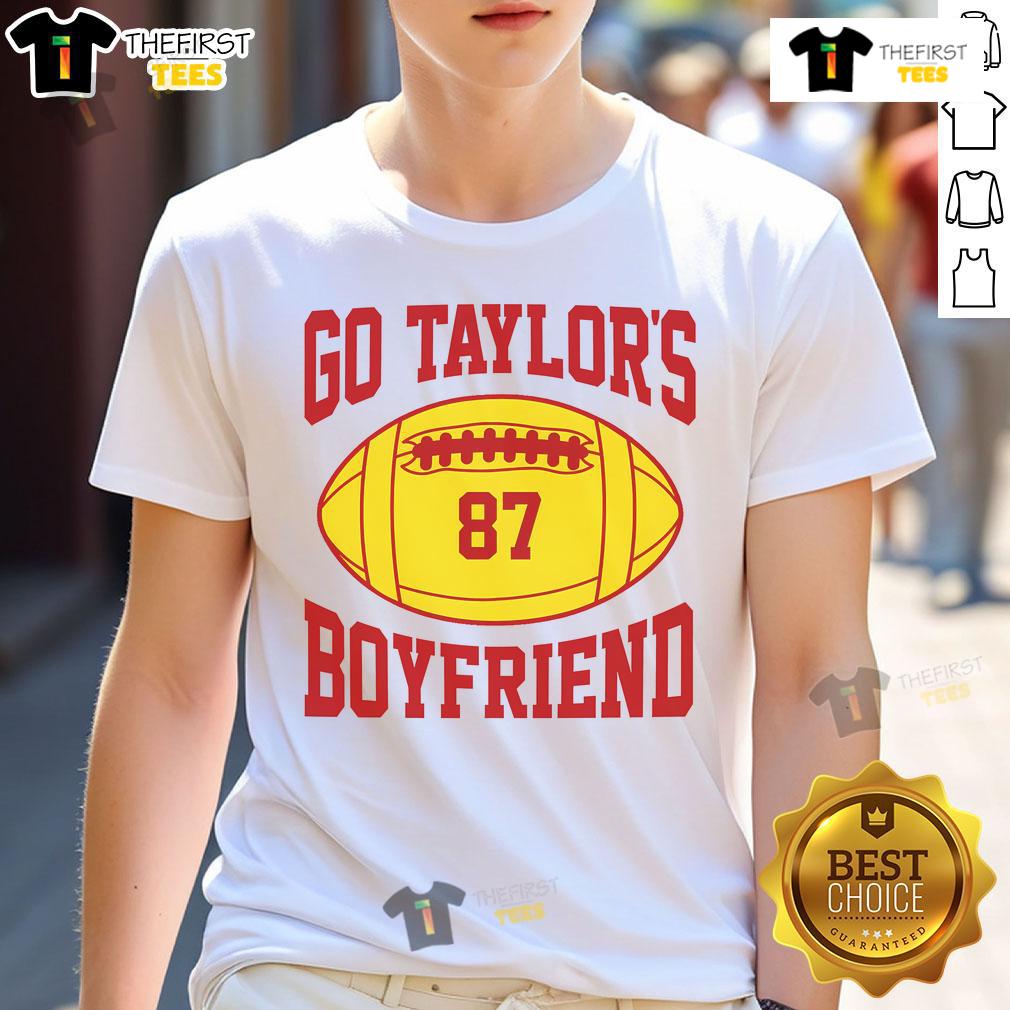 Hot Go Taylors Boyfriend 87 Football T Shirt Hot Go Taylors Boyfriend 87 Football T-Shirt featuring a stylish design perfect for sports fans and trendy outfits.