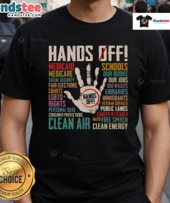 Hot Hands Off People Right T-Shirt featuring bold graphic design, perfect for expressing individuality and personal style.