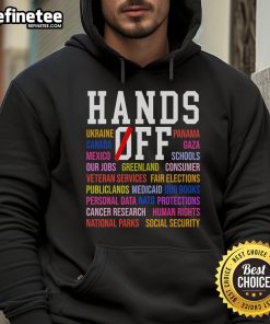 Hot Hands Off Protest Saturday April 5 Hoodie featuring bold graphics and a statement design for activism.