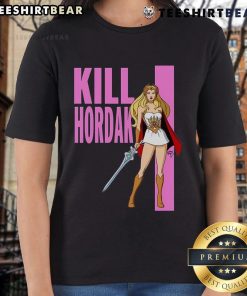Hot Kill Hordak Ladies Tee featuring a vibrant design of the iconic villain from Masters of the Universe.