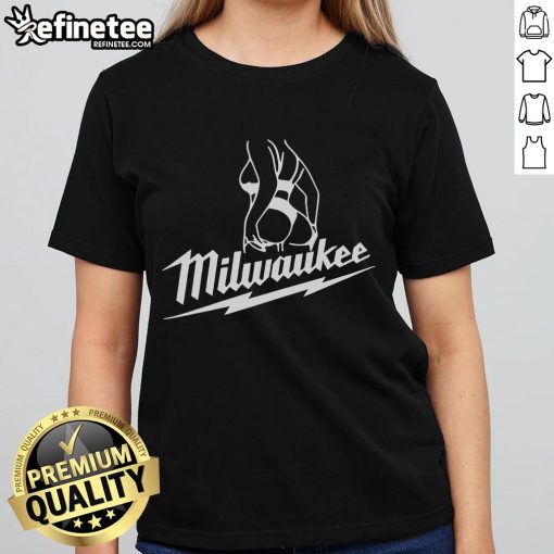 Stylish hot Milwaukee sexy girl ladies tee featuring a trendy design perfect for casual outfits and showcasing local pride.