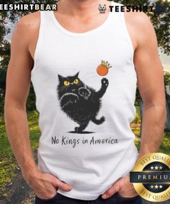 Hot No Kings in America We The People Political Cat Tank Top featuring a bold graphic and vibrant colors for political activism.