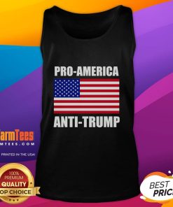 Hot Pro America Anti Trump Tank Top featuring bold graphics for political statement and casual wear.