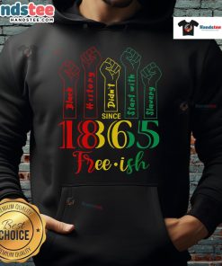 Hot Resist Juneteenth hoodie celebrating African American history, June 19th, featuring vibrant colors and bold design.