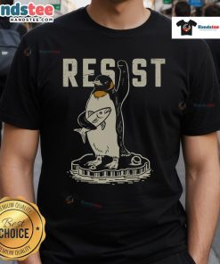 Hot Resist Penguin T-Shirt featuring a playful penguin graphic, perfect for casual wear and animal lovers.