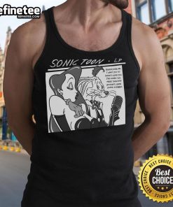 Stylish Hot Sonic Toon Tank Top featuring vibrant cartoon graphics, perfect for casual summer outfits.