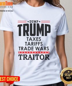 Ladies tee featuring 'Hot Trump Is A Traitor In Chief' design, promoting the Dump Trump Treason message.