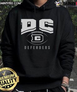 Hot UFL DC Defenders Football Outline Hoodie in vibrant colors, perfect for fans and casual wear.