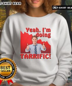 Alt Text: Sarcastic sweatshirt featuring a crash graph design and thumbs up, perfect for humor lovers and casual wear.