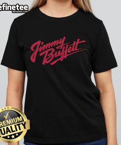 Vintage Jimmy Buffett ladies tee featuring tropical design, perfect for fans of classic beach music and casual style.
