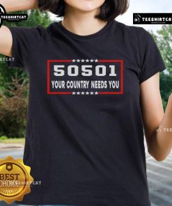 Nice-50501 Your Country Needs You Ladies Tee in vibrant colors, perfect for patriotic womens casual wear.