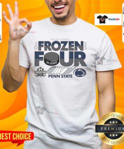 Men's ice hockey tournament T-shirt featuring 'Nice 84' design for Penn State Nittany Lions 2025 NCAA Frozen Four.