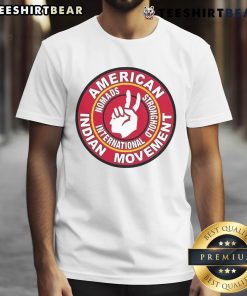 Nice American Indian Movement Nomads Stronghold T-Shirt featuring vibrant design and cultural symbolism, perfect for activism.