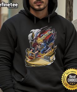 Final Fantasy hoodie featuring 'Nice, Are You Not Entertained?' graphic, perfect for gamers and anime fans.