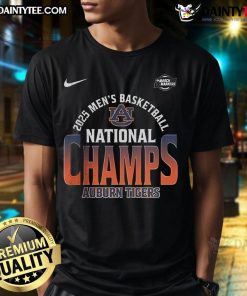 Nice Auburn Tigers 2025 Men's Basketball National Champions T-Shirt featuring team colors and logo, perfect for fans.