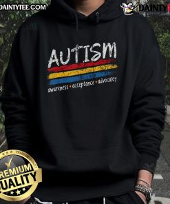 Nice Autism Awareness Acceptance Advocacy Hoodie featuring a colorful design promoting inclusivity and support for autism.