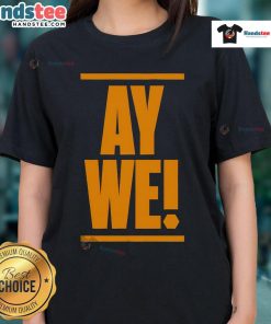 Stylish Nice-Ay-We Ladies Tee in vibrant colors, perfect for casual wear and showcasing your unique fashion sense.