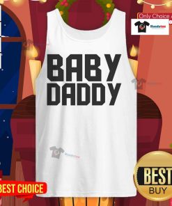 Trendy Nice Baby Daddy tank top in soft fabric, perfect for new dads showcasing their fun style and parental pride.