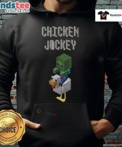 Adorable baby zombie chicken jockey Minecraft hoodie with vibrant graphics and cozy design for gamers and fans.
