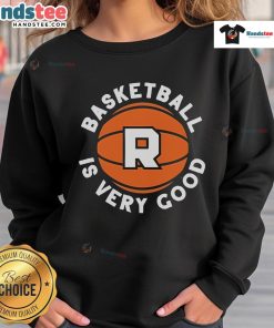 Nice Basketball is Very Good logo sweatshirt featuring vibrant design and comfortable fit for sports enthusiasts.