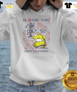 Cozy hoodie with 'Nice Be Where Now' slogan, perfect for enjoying the journey and lifes little pleasures like free beer.