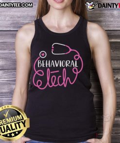 Nice Behavioral Tech Mental Health Tech tank top in a vibrant design, promoting positive mental health awareness and style.