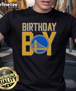 Nice Birthday Boy Golden State Warriors Logo T-Shirt featuring vibrant team colors and a fun design for young fans.