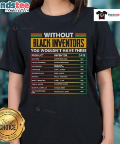 Nice Black History Month tee showcasing forgotten Black inventors, perfect for celebrating innovation and heritage.