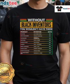 Nice Black History Month T-Shirt featuring forgotten Black inventors and their contributions to innovation and culture.
