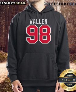Nice Braves Wallen 98 Hoodie featuring a stylish design, perfect for fans looking to showcase their team spirit.