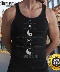 Yin Yang tank top featuring a serene Buddhist design, perfect for yoga and mindfulness enthusiasts.
