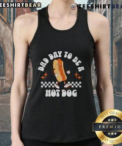 Nice checkered tank top featuring 'Bad Day to Be a Hot Dog' design, perfect for 4th of July celebrations.