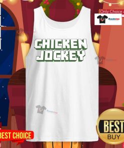 Viral gamer meme tank top featuring a fun chicken jockey design from a popular video game.