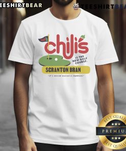 Alt Text: Nice Chili's Grill & Bar Scranton Branch T-Shirt featuring golf course theme, perfect for business networking.