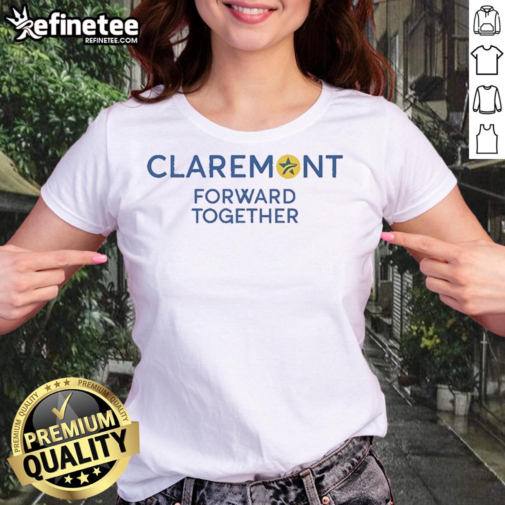 Nice Claremont Forward Together Ladies Tee Nice Claremont Forward Together Ladies Tee in vibrant colors, perfect for casual wear and showing community spirit.