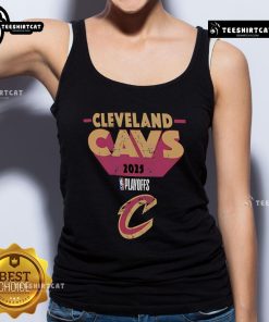 Alt Text: Cleveland Cavaliers 2025 Playoff Participant tank top featuring team colors and logo, perfect for fans.