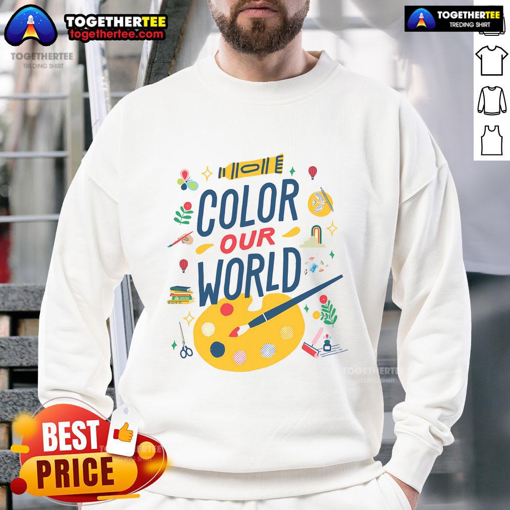 Nice Color Our World Summer Reading 2025 Art Painting Book Lover Sweatshirt Nice Color Our World Summer Reading 2025 Art Painting Book Lover Sweatshirt featuring vibrant designs for book enthusiasts.