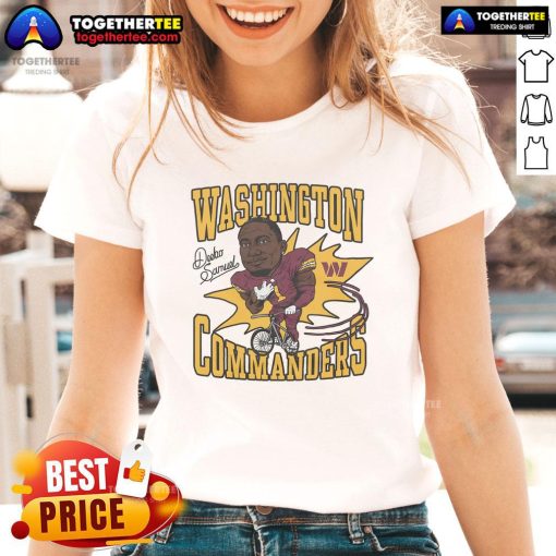 Nice Commanders Deebo Samuel Signature Ladies Tee showcasing stylish design and comfortable fit for fans.