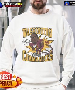 Alt Text: Nice Commanders Deebo Samuel Signature Sweatshirt featuring unique design and comfortable fit for fans.