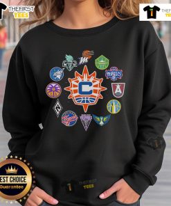 Nice Connecticut Sun X WNBA Teams sweatshirt featuring vibrant team colors and logo, perfect for fans and casual wear.