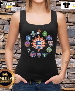 Nice Connecticut Sun X WNBA teams tank top featuring team colors and logo, perfect for fans of women's basketball.